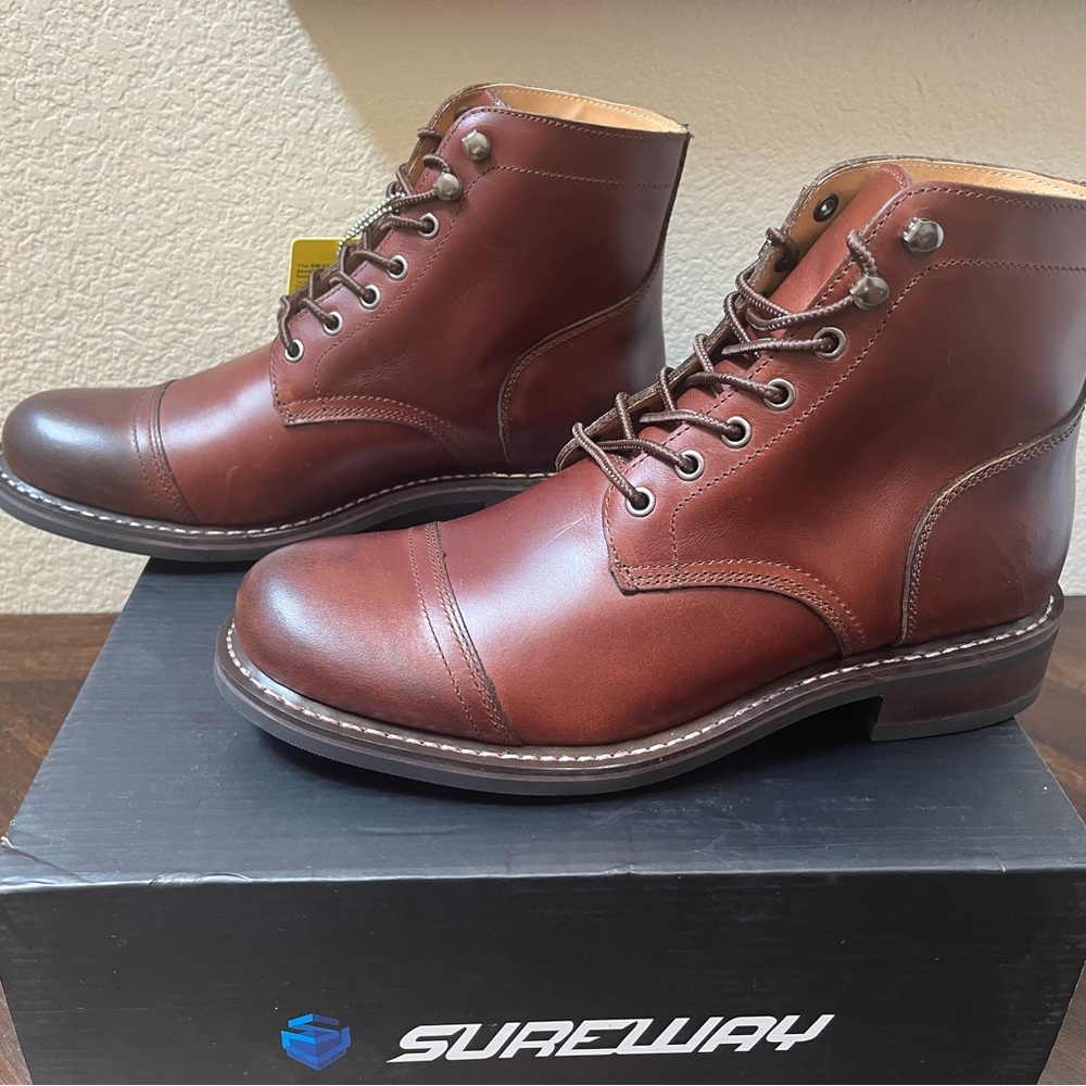 SUREWAY Men's 6” Leather Chukka Boots - Picture 6 of 14